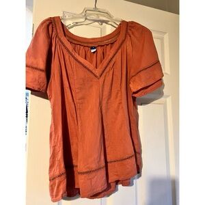 Orange/coral old navy top
